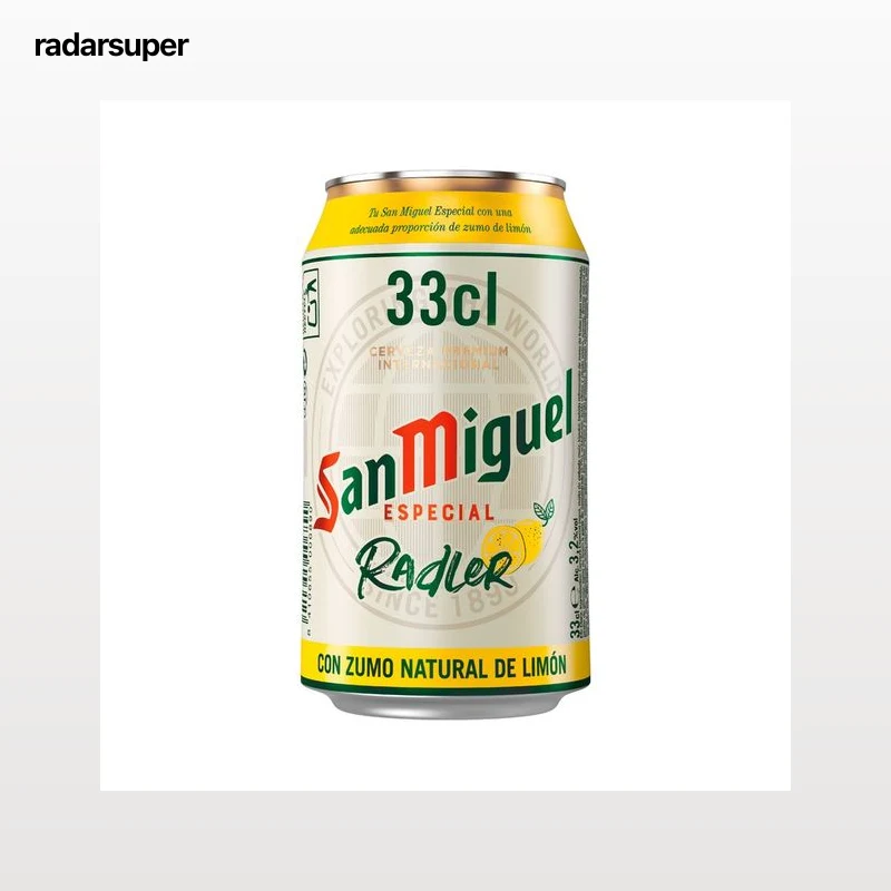 SAN MIGUEL RADLER Cerveza con zumo de limón lata 33 cl.