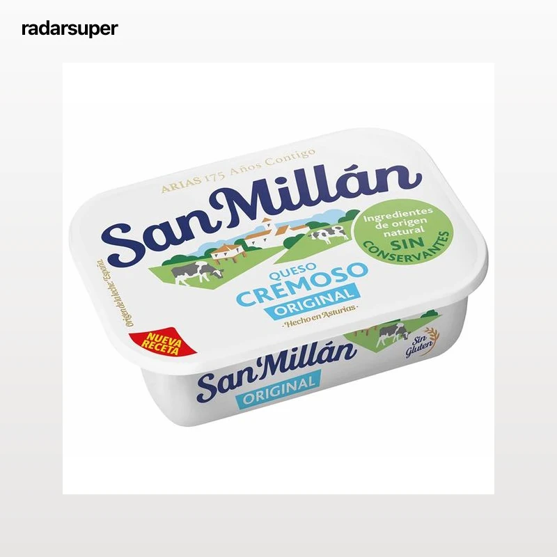 SAN MILLÁN Queso de untar natural SAN MILLÁN 200 g.