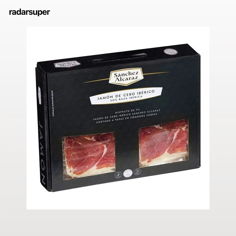 SANCHEZ ALCARAZ Maletín de jamón de cebo ibérico 50% 12x60 g.