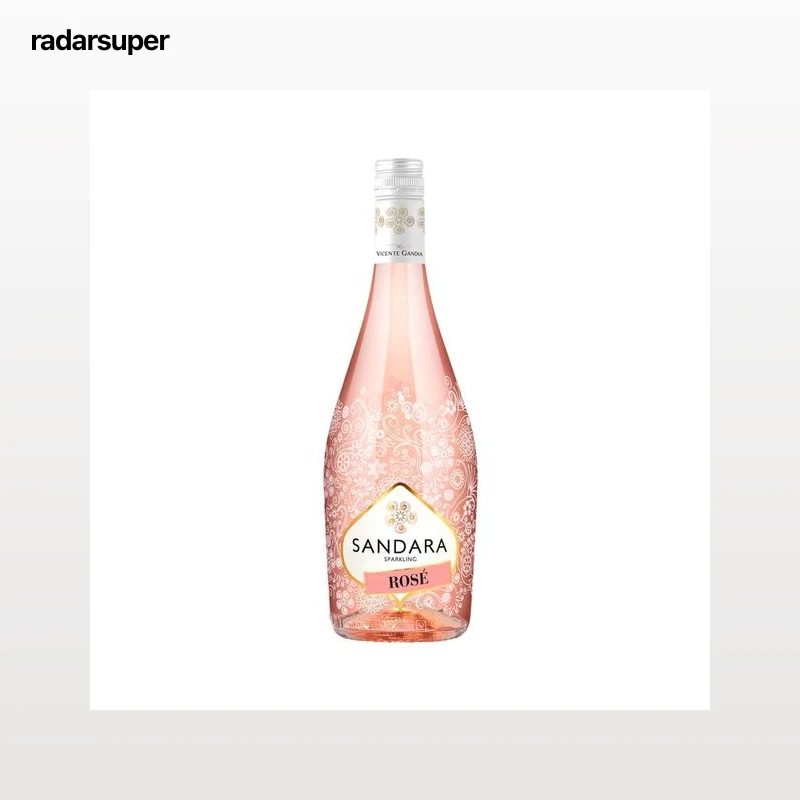 SANDARA Vino rosado espumoso (frizzante), de burbuja fina botella 75 cl.