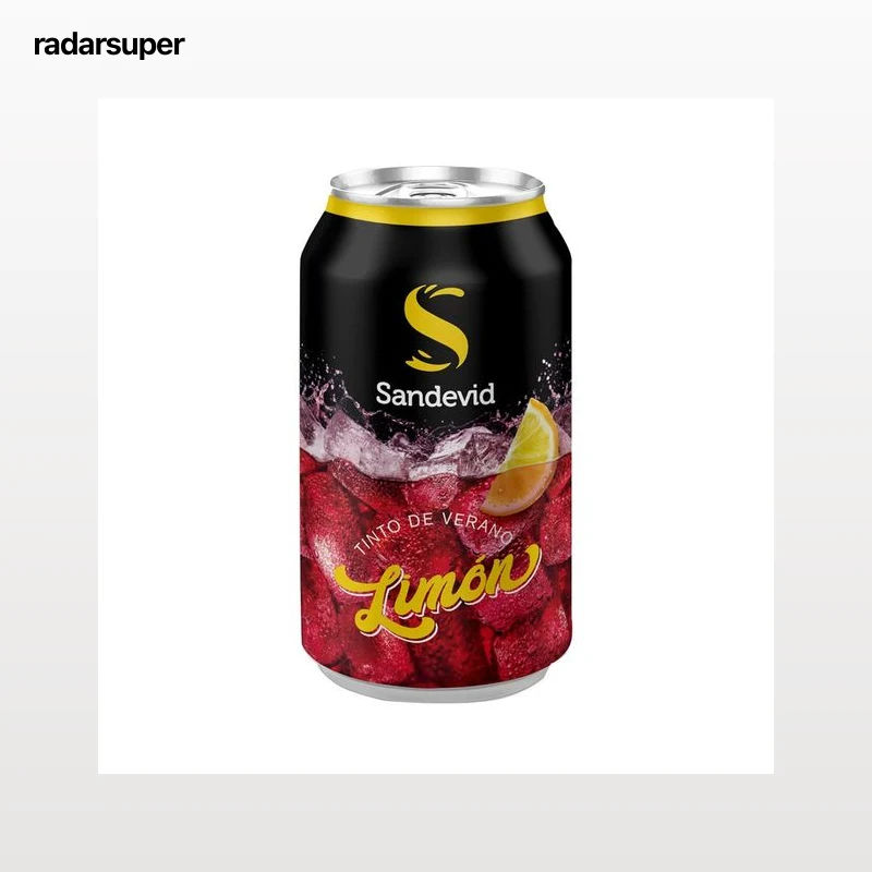 SANDEVID Tinto de verano con un toque de limón lata 33 cl.