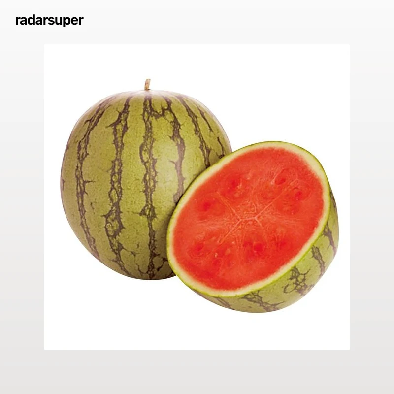 Sandía rayada baja en pepitas.