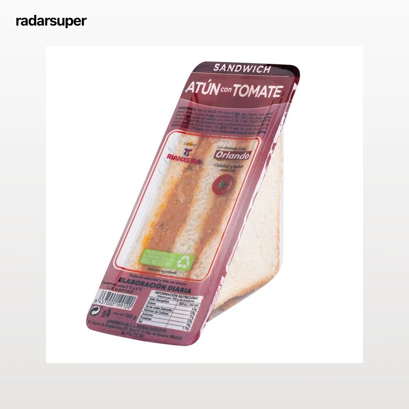 Sandwich 150g Atún con tomate