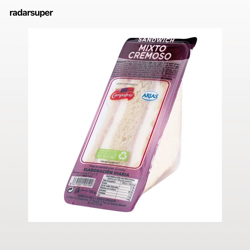 Sandwich 150g mixto cremoso