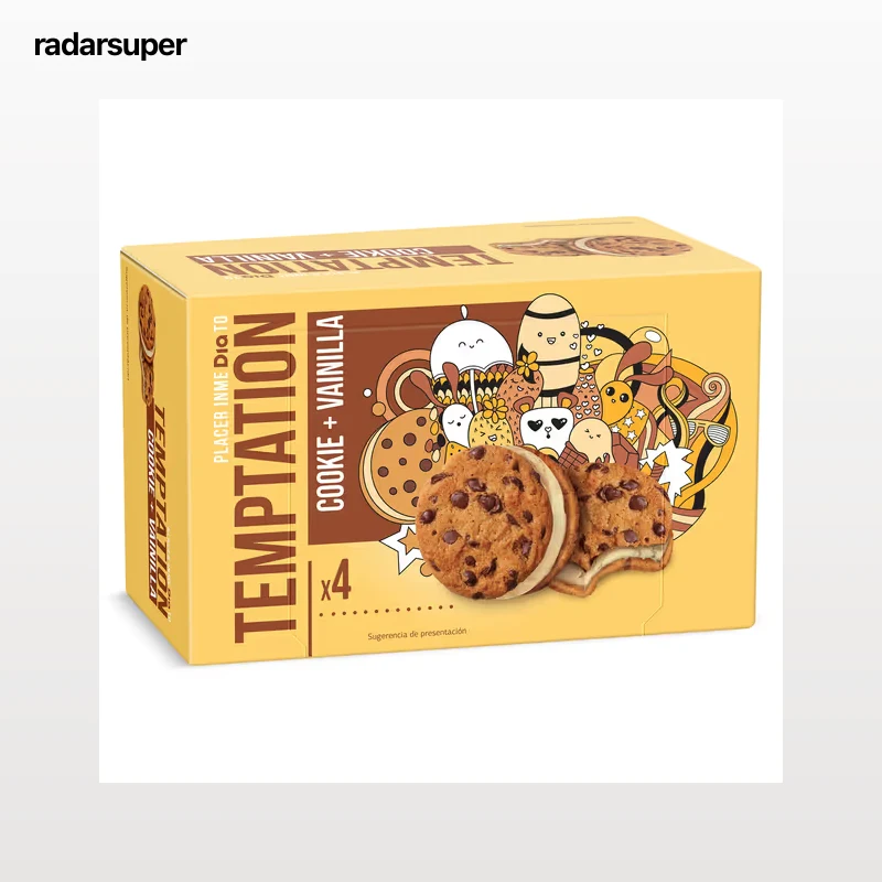 Sándwich cookie y vainilla Dia Temptation 4 x 60 g