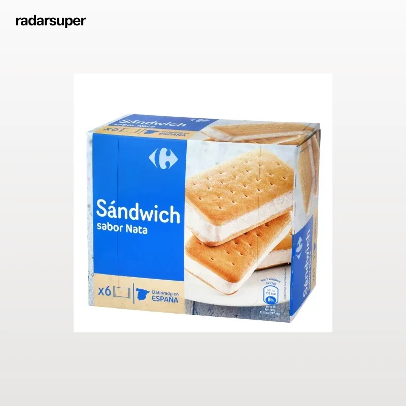 Sandwich de nata Carrefour 6 ud.