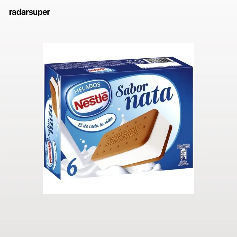 Sandwich de nata Nestlé 6 ud.