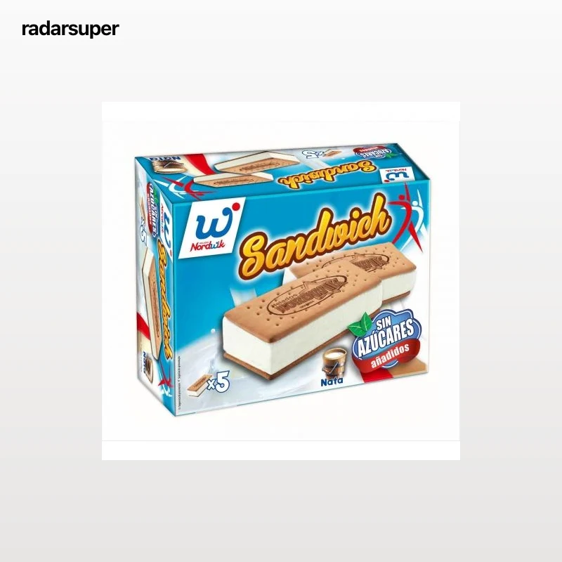 Sandwich de nata Nordwik 5 uds.