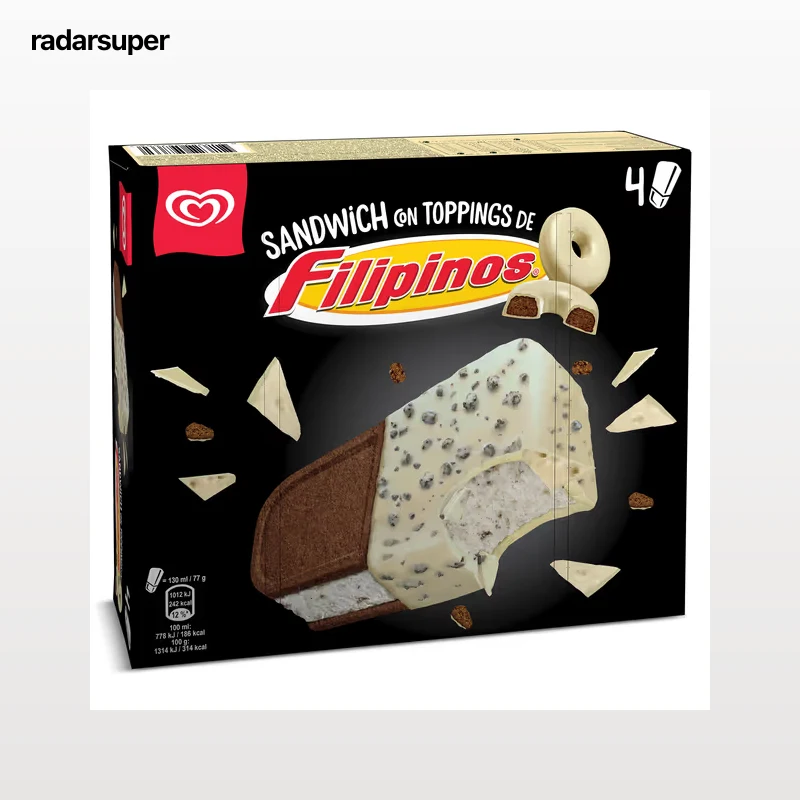 Sándwich Filipinos XXL Frigo 4 x 77 g