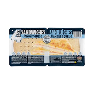 Sándwiches jamón y queso