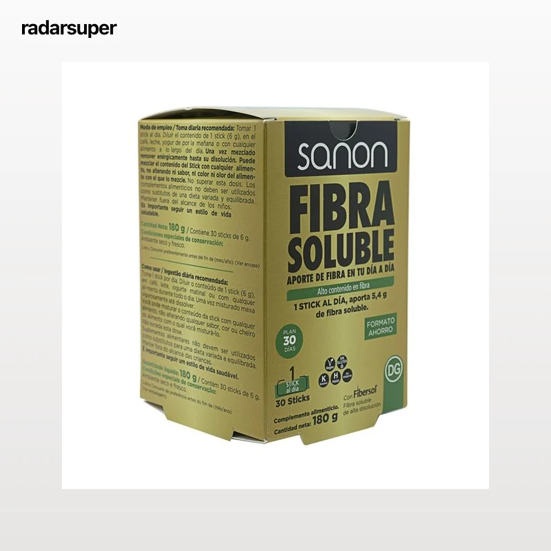 SANON Fibra soluble de alta disolución 30 sticks.