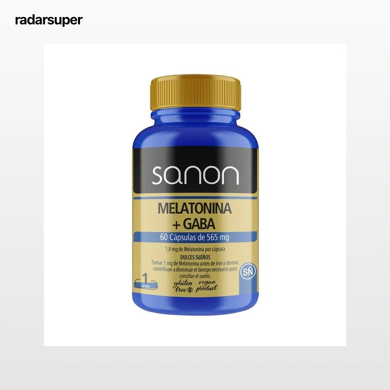 SANON Melatonina y Gaba (Complemento alimenticio) 60 cápsulas.
