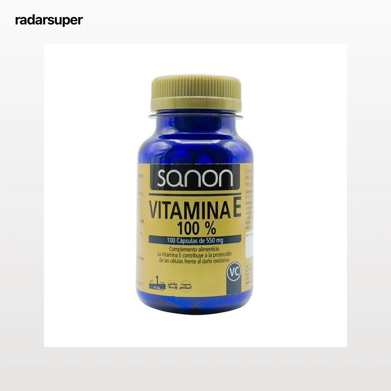 SANON Vitamina E 100% (complemento alimenticio) 100 comprimidos.