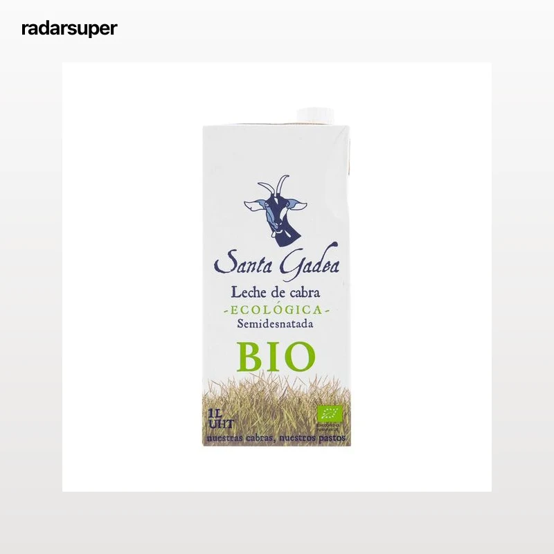 SANTA GADEA Leche semidesnatada de cabra ecológica 1 l.