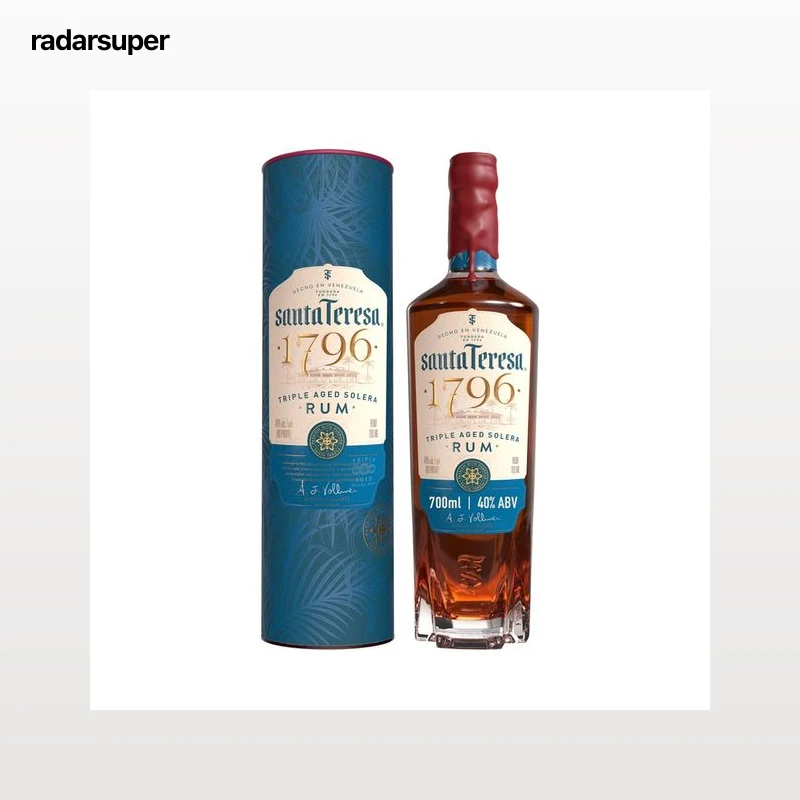 SANTA TERESA 1796 Ron de solera con triple envejecimiento, elaborado en Venezuela botella 70 cl.