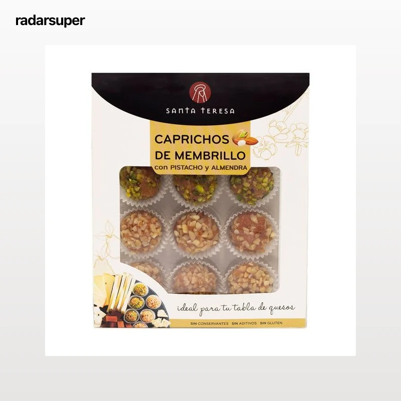 SANTA TERESA Caprichos de membrillo con pistacho y almendra 120 g.