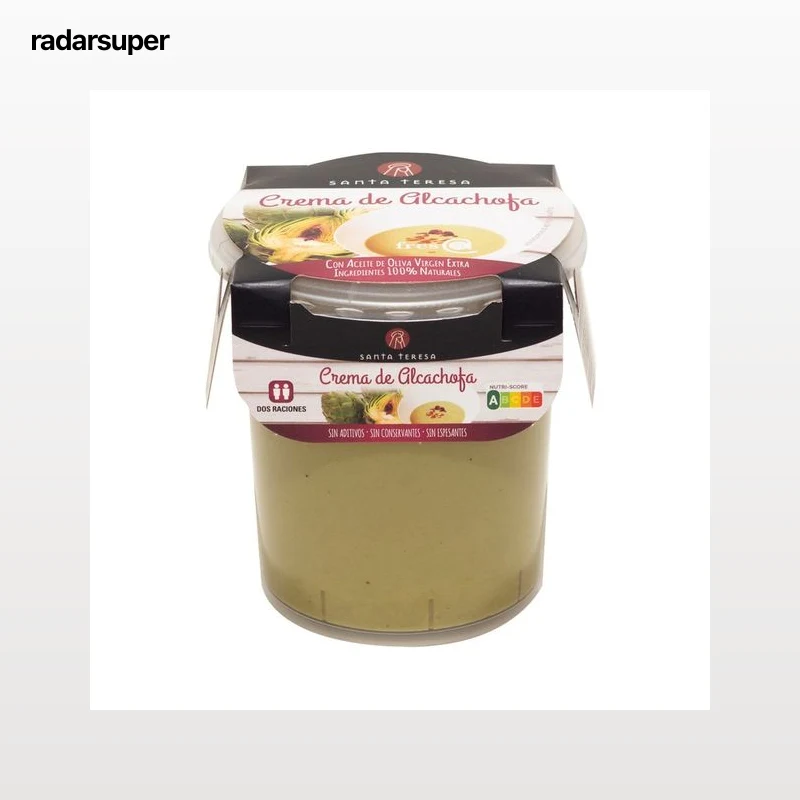 SANTA TERESA Crema de alcachofas elaborada con ingredientes 100% naturales SANTA TERESA 400 ml.
