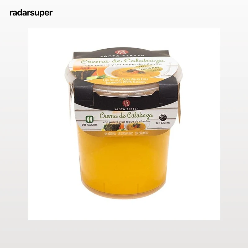 SANTA TERESA Crema de calabaza con puerro y un toque de cilantro SANTA TERESA 400 ml.