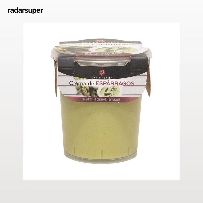 SANTA TERESA Crema de espárragos, lista para calentar y comer 400 g.