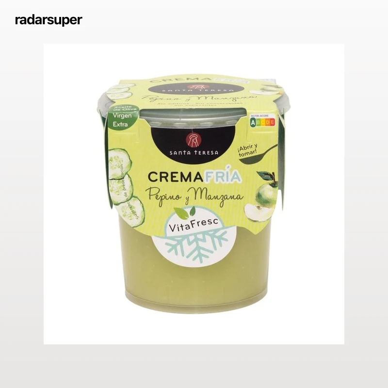 SANTA TERESA Crema fría de pepino y manzana, lista para abrir y tomar SANTA TERESA 400 ml.