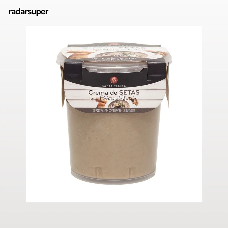 SANTA TERESA Crema de setas con Boletus y Shirake, lista para calentar y comer.