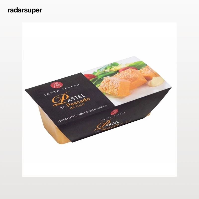 SANTA TERESA Tarrina de pastel de pescado, sin aditivos, sin conservantes y sin gluten SANTA TERESA 170 g.