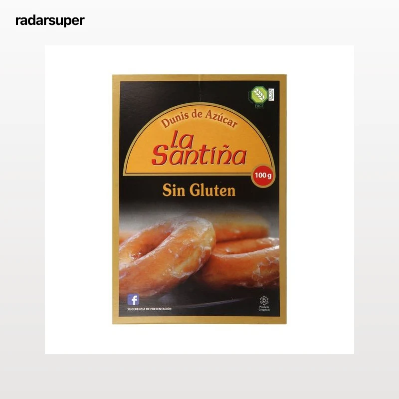 LA SANTIÑA Rosquilla de azucar, congelada y elaborada sin gluten LA SANTIÑA 100 g.