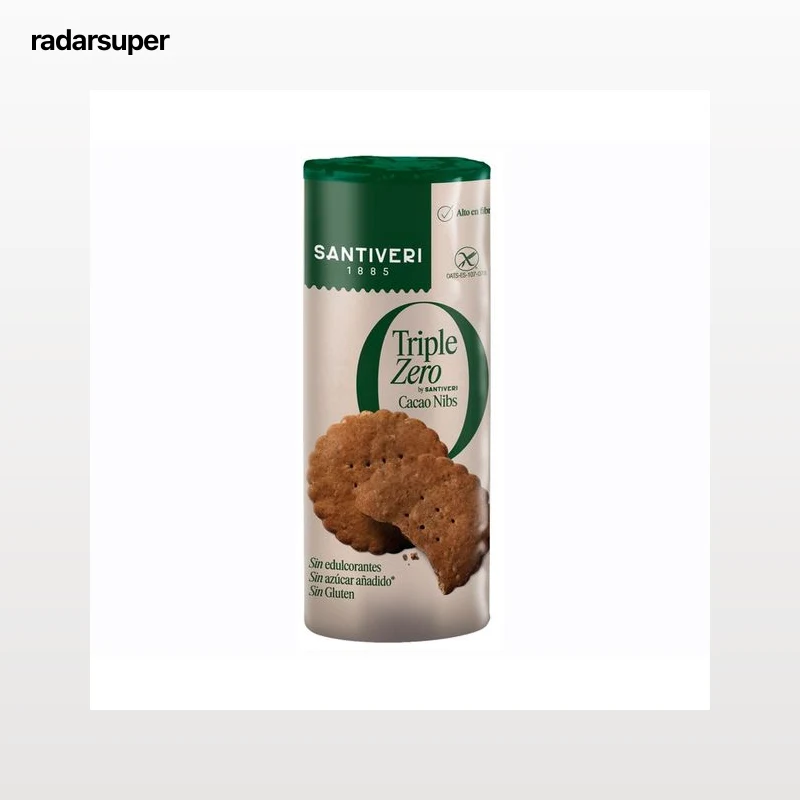 SANTIVERI Galletas de cacao triple zero sin gluten 210 g.