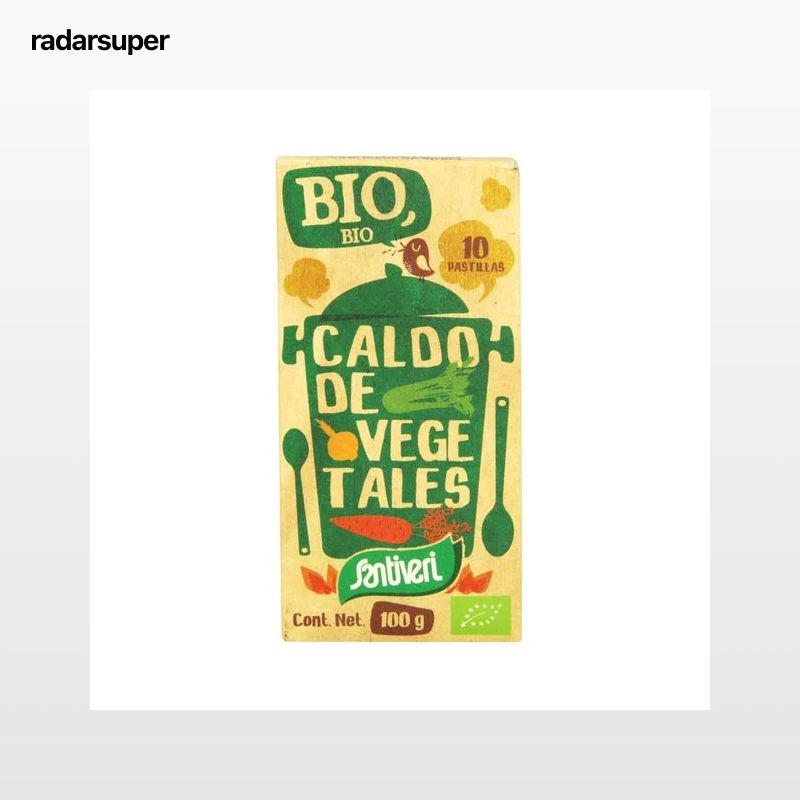 SANTIVERI Pastillas de caldo vegetal 10 uds. 100 g.