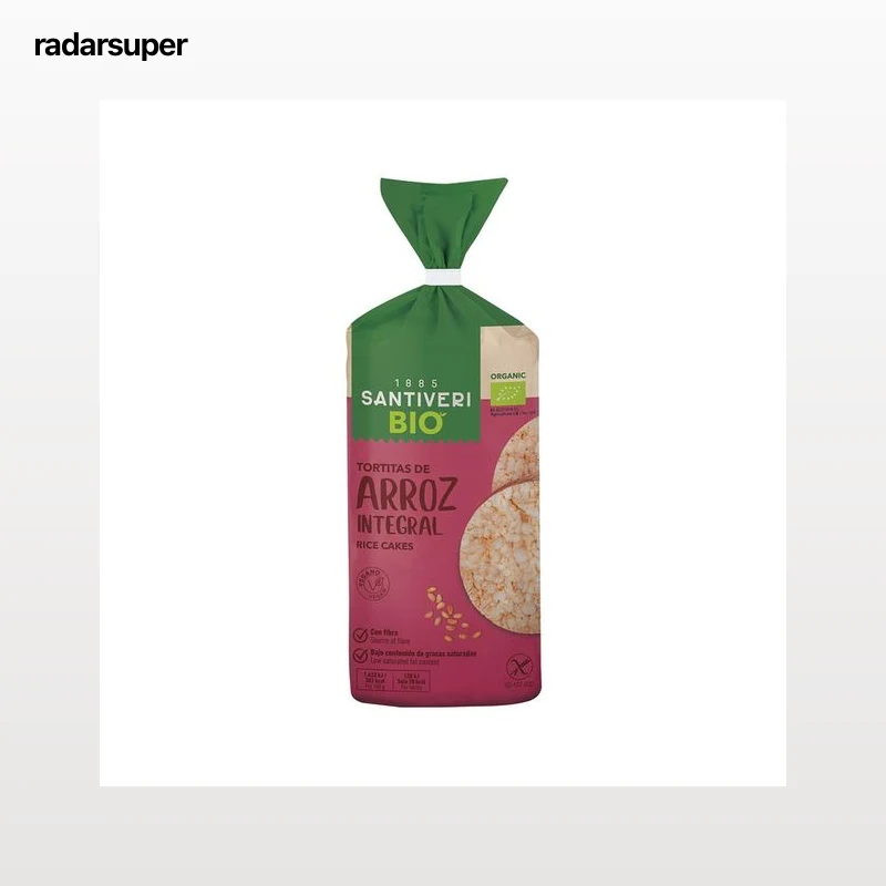 SANTIVERI Tortitas de arroz integral ecológicas 100 g.