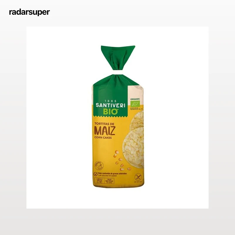 SANTIVERI Tortitas de maíz ecológicas 140 g.