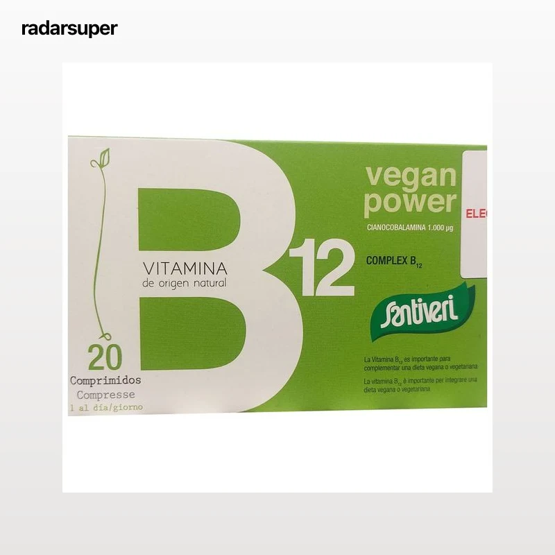 SANTIVERI Vitaminas vegan complex B12 20 comprimidos.