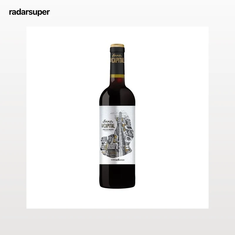 SANZ La capital Vino tinto D.O Vinos de Madrid botella de 75 cl.