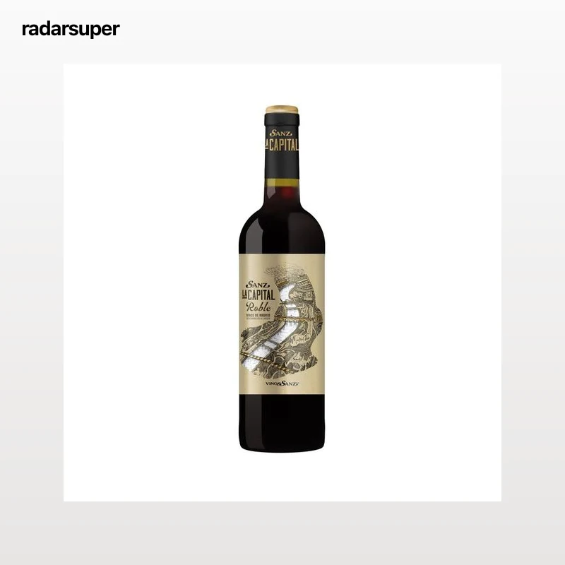SANZ La capital Vino tinto Roble con D.O Vinos de Madrid botella 75 cl.