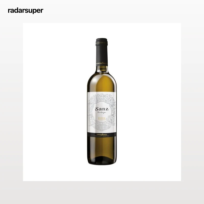 SANZ  Vino blanco verdejo con D.O. Rueda botella de 75 cl.