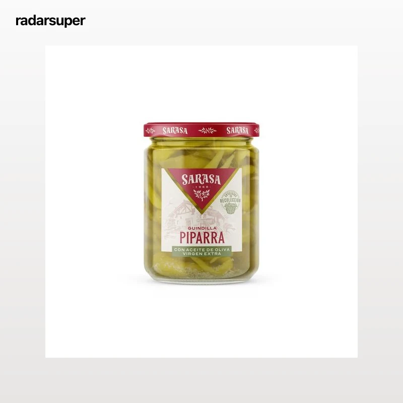 SARASA Guindilla piparra con aceite de oliva virgen extra SARASA 190 g.