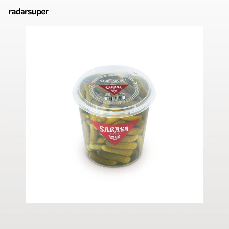 SARASA Pepinillos sabor anchoa SARASA 400 gr.