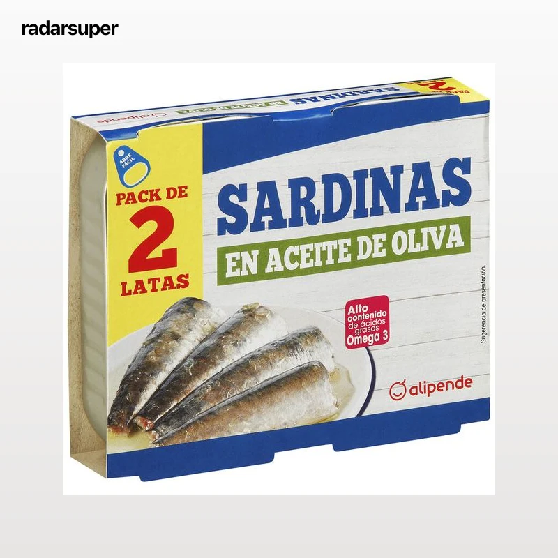 Sardinas en aceite de oliva Alipende 2 unidades 85g
