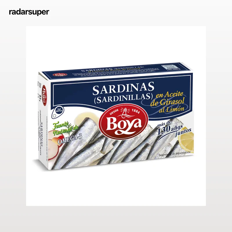 Sardinas en aceite vegetal Boya 63 g