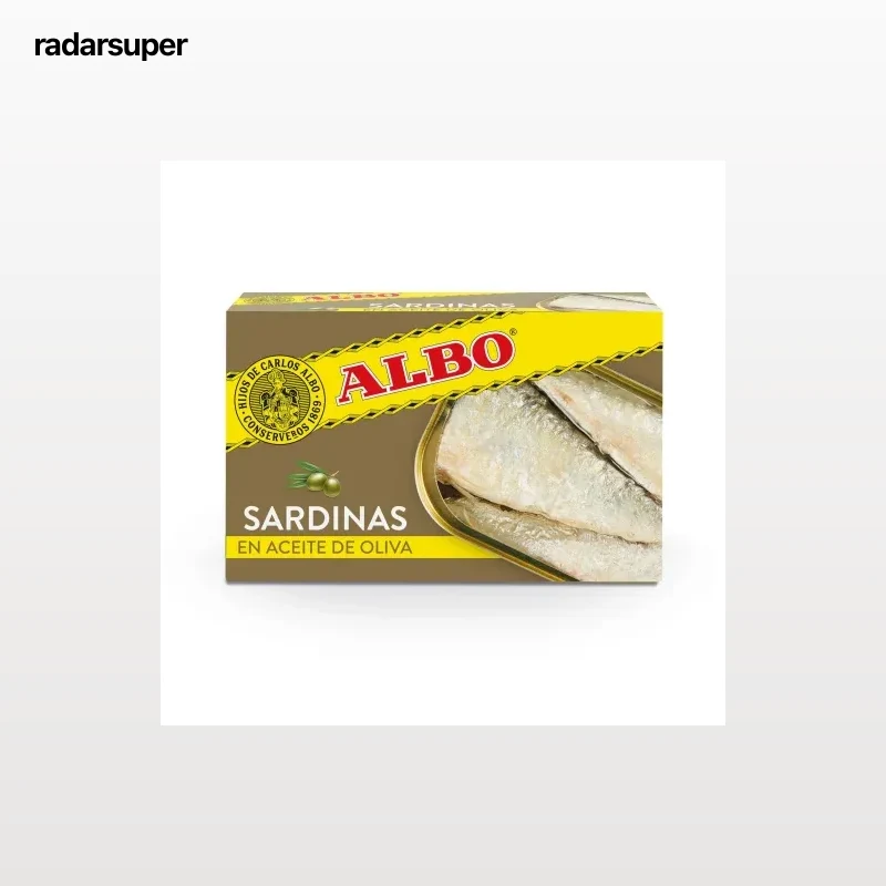 Sardinas en aceite de oliva Albo 120 g.