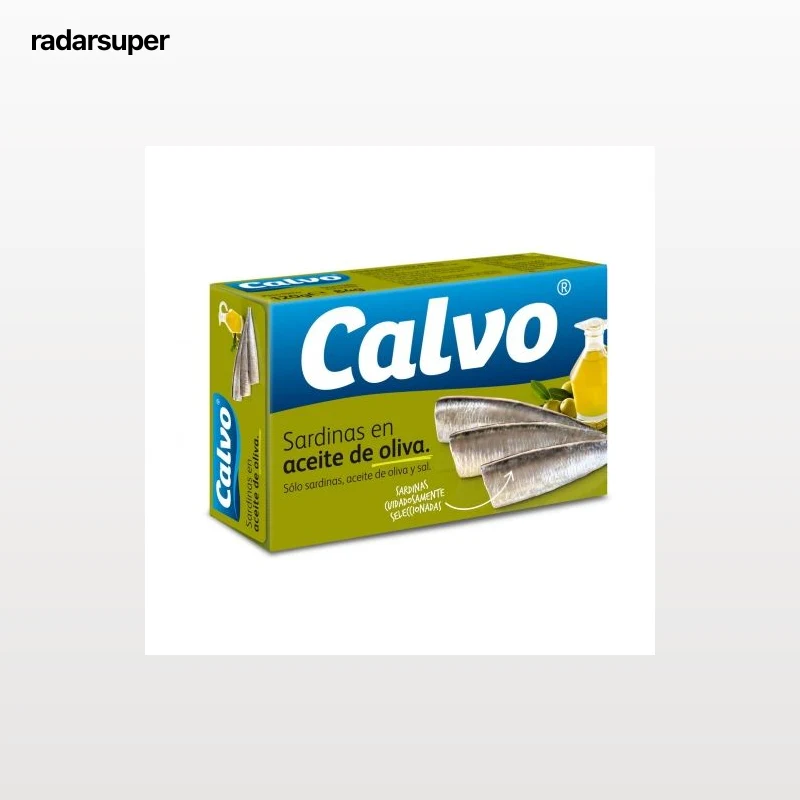 Sardinas en aceite de oliva Calvo 84 g.