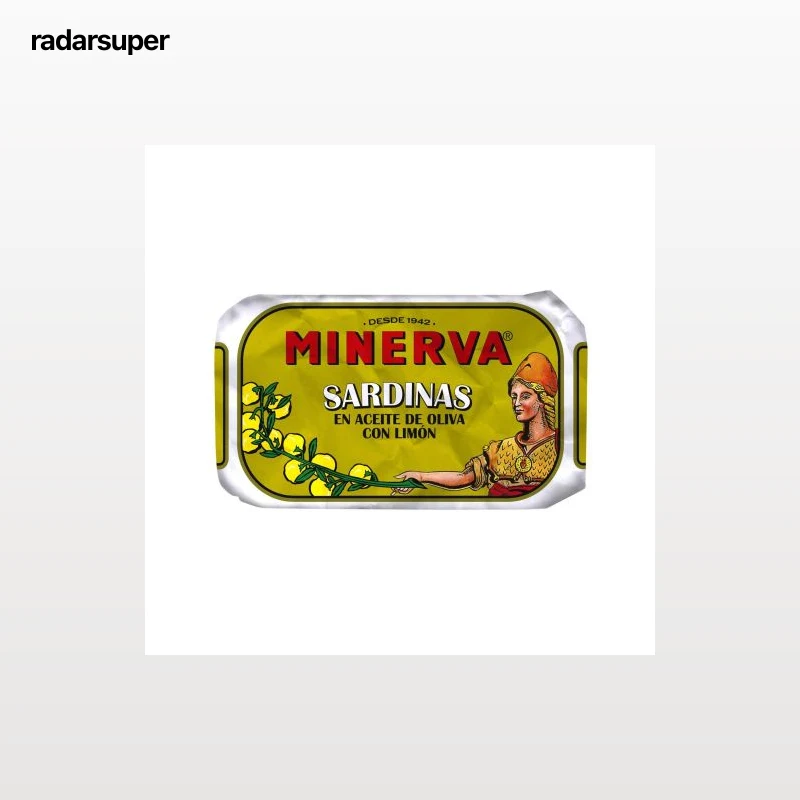 Sardinas en aceite de oliva con limón Minerva 85 g.