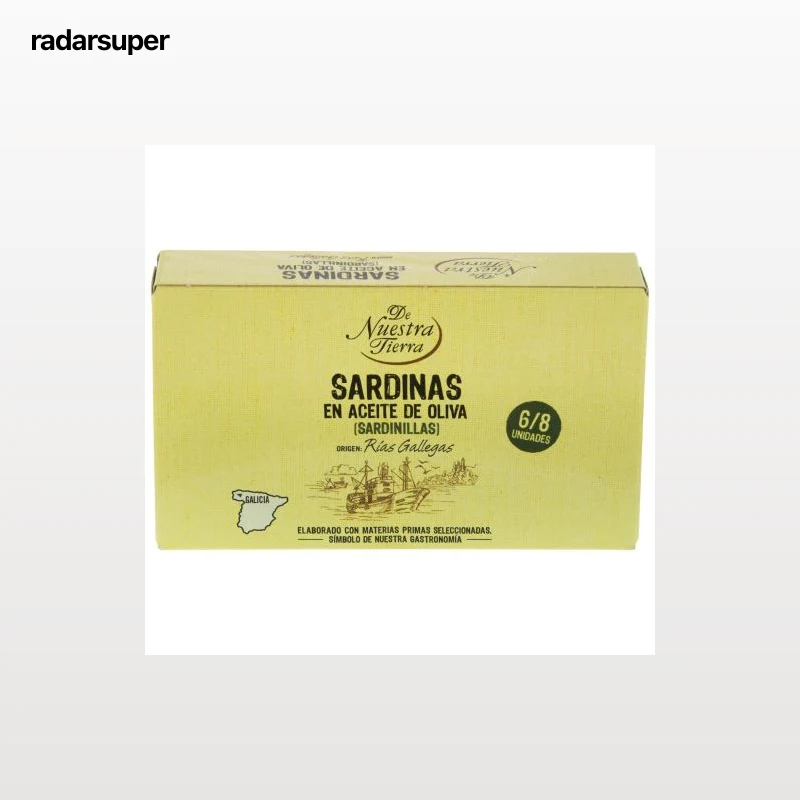 Sardinas en aceite de oliva De Nuestra Tierra 60 g.