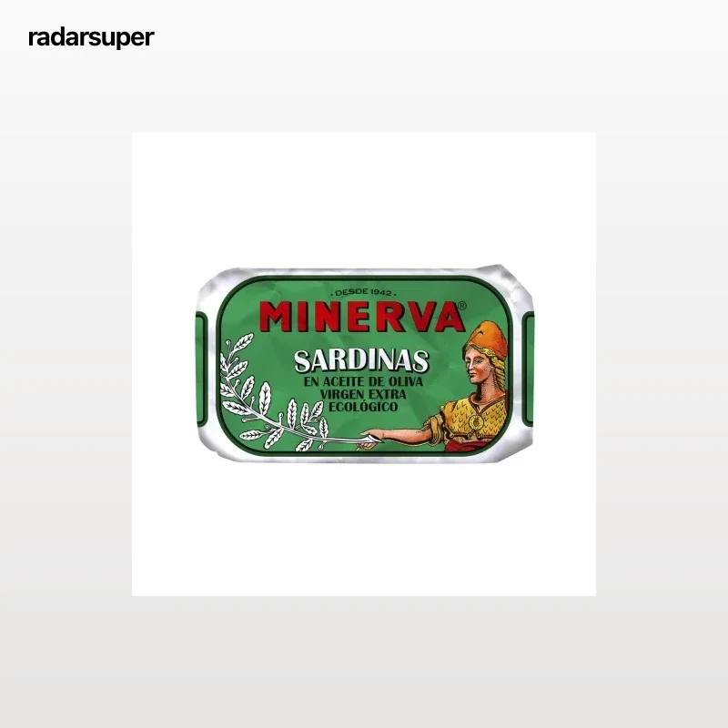 Sardinas en aceite de oliva virgen extra ecológico Minerva 85 g.