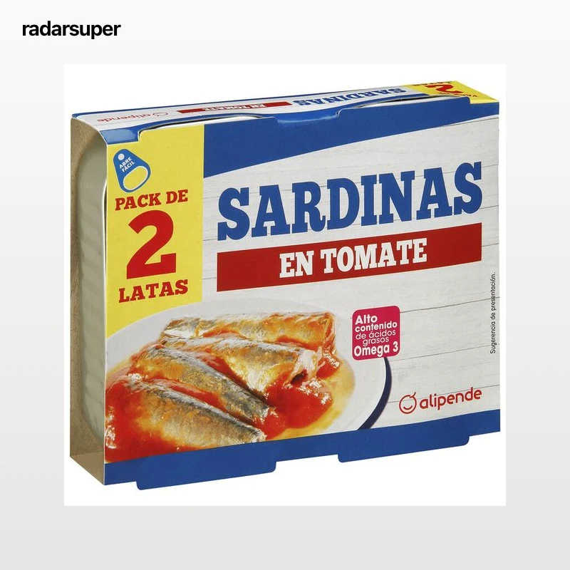 Sardinas en tomate Alipende 2 unidades 85g