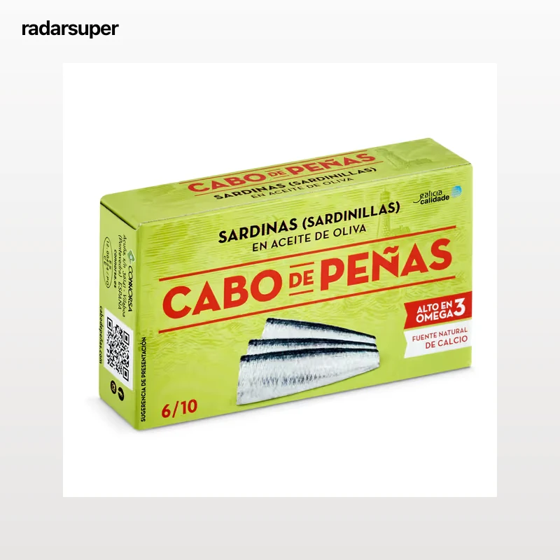 Sardinillas en aceite de oliva Cabo de Peñas 62 g