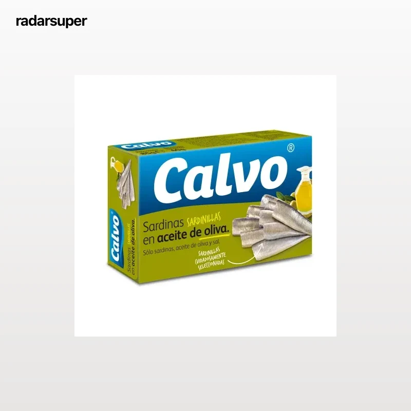 Sardinillas en aceite de oliva Calvo 60 g.
