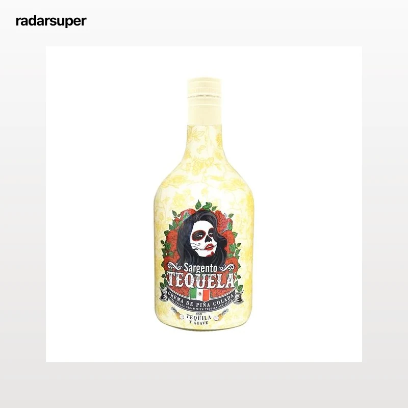 SARGENTO TEQUELA Crema de licor de piña colada con tequila y Agave SARGENTO TEQUELA botella de 70 cl.