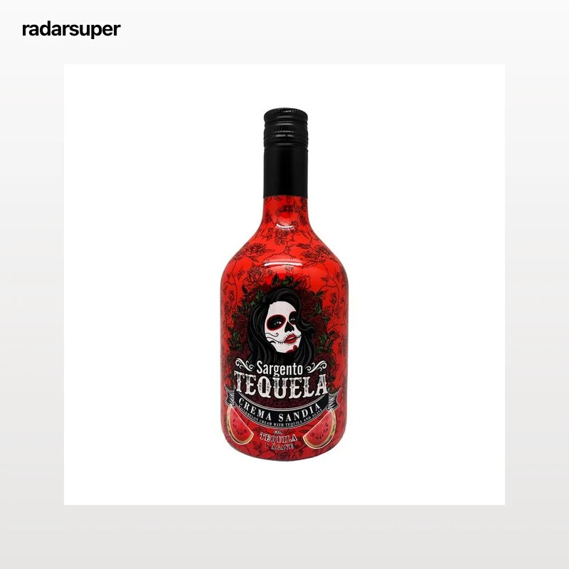 SARGENTO TEQUELA Crema de licor de sandía con tequila y agave botella 70 cl.