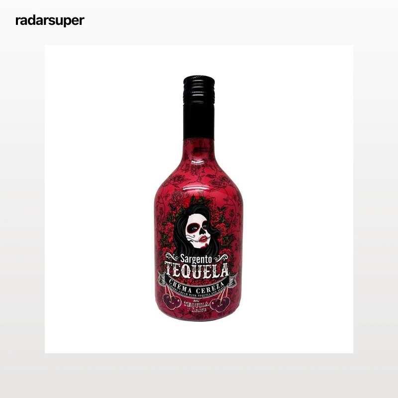 SARGENTO TEQUELA Licor de crema de cereza con tequila y agave botella 70 cl.